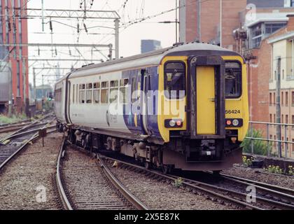 train at Manchester Oxford Road station Stock Photo