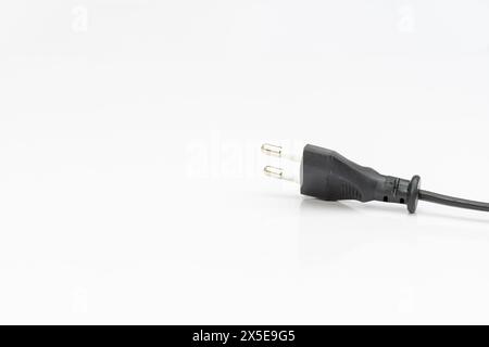 EU plug power supply isolated on white background. Stock Photo