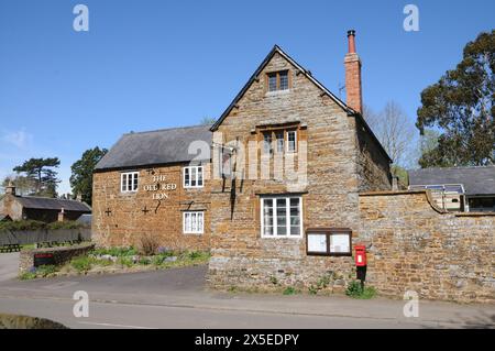 The Old Red Lion, Litchborough, Northamptonshire Stock Photo