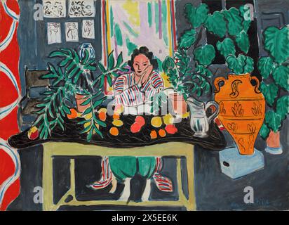 Henri Matisse (1869-1954), Intérieur au vase étrusque, 1940, oil on canvas, 73.7 x 108 cm Stock Photo