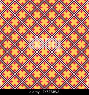 Tile pattern seamless simple design. geometric background. batik vector Stock Vector