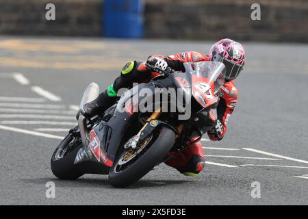 9th May 2024; Briggs EquipmentNorth West 200 Motorcycle Race, Portrush, Antrim, Northern Ireland; North West 200 Qualifying and Races; James Hillier (WTF Racing Honda) during SuperStock qualifying Stock Photo