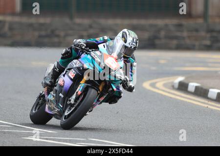 9th May 2024; Briggs EquipmentNorth West 200 Motorcycle Race, Portrush, Antrim, Northern Ireland; North West 200 Qualifying and Races; Michael Dunlop went third quickest during SuperStock qualifying Stock Photo