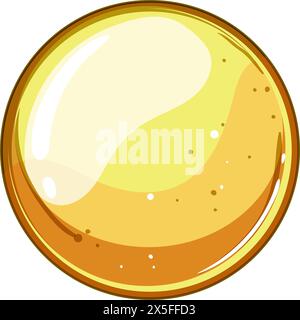 web round game button cartoon vector illustration Stock Vector