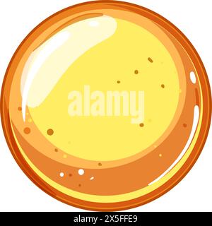 interface round game button cartoon vector illustration Stock Vector