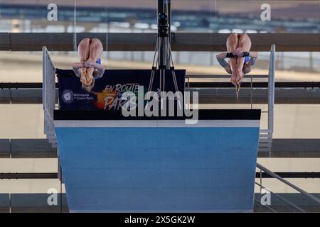 Saint Denis, France. 09th May, 2024. Jade GILLET and Emily HALLIFAX (FRA) took the 3rd rank at women's synchronized 10 meters platform event during the International Diving Open 2024 on May 9, 2024 at Centre Aquatique Olympique in Saint-Denis near Paris, France - Photo Stephane Allaman/DPPI Credit: DPPI Media/Alamy Live News Stock Photo