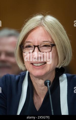 Washington, Vereinigte Staaten. 09th May, 2024. Kelly Adams-Smith appears before a Senate Committee on Foreign Relations hearing for her nomination to be Ambassador to the Republic of Moldova, Department of State, in the Dirksen Senate Office Building in Washington, DC, Thursday, May 9, 2024. Credit: Rod Lamkey/CNP/dpa/Alamy Live News Stock Photo