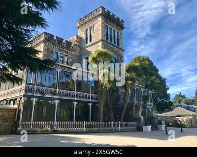 Lanarch Castle, Dunedin, Otago, New Zealand, South Island, New Zealand's only castle Stock Photo