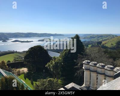 Lanarch Castle, Dunedin, Otago, New Zealand, South Island, New Zealand's only castle Stock Photo