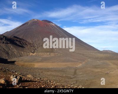 Mount Ngauruhoe or Mount Doom, Tongariro Crossing, Central Plateau, New Zealand Stock Photo