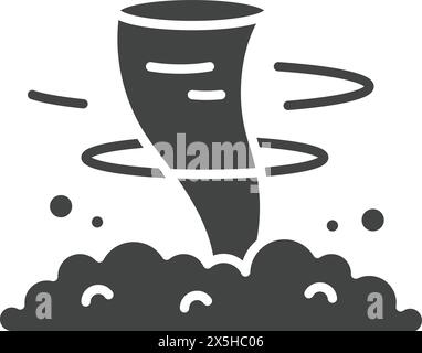 Dust Storm icon vector image. Suitable for mobile application web application and print media. Stock Vector