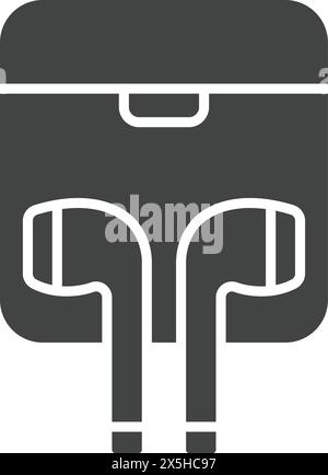 Earbud icon vector image. Suitable for mobile application web application and print media. Stock Vector