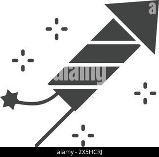 Fireworks icon vector image. Suitable for mobile application web application and print media. Stock Vector