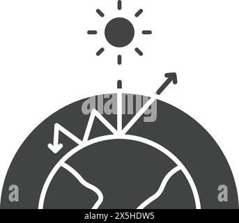 Greenhouse Effect icon vector image. Suitable for mobile application web application and print media. Stock Vector