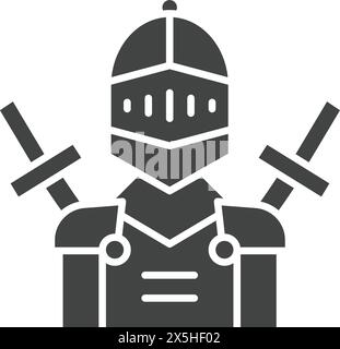 Knight icon vector image. Suitable for mobile application web application and print media. Stock Vector