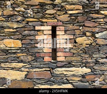 old nature stone wall background Stock Photo