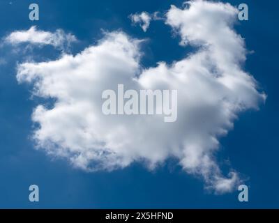 blue sky with white clouds Stock Photo