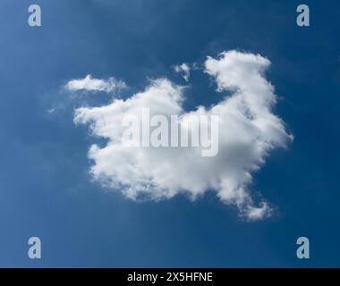 blue sky with white clouds Stock Photo