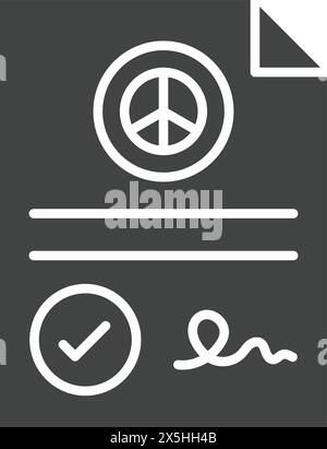 Petition icon vector image. Suitable for mobile application web application and print media. Stock Vector