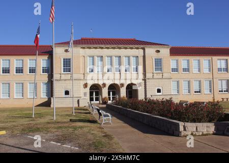 New London, TX - December 27, 2023: Site of Deadly School Explosion in March 1937.New London Texas Stock Photo