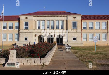 New London, TX - December 27, 2023: Site of Deadly School Explosion in March 1937.New London Texas Stock Photo