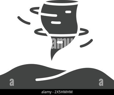 Sandstorm icon vector image. Suitable for mobile application web application and print media. Stock Vector