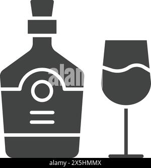 Rum icon vector image. Suitable for mobile application web application and print media. Stock Vector