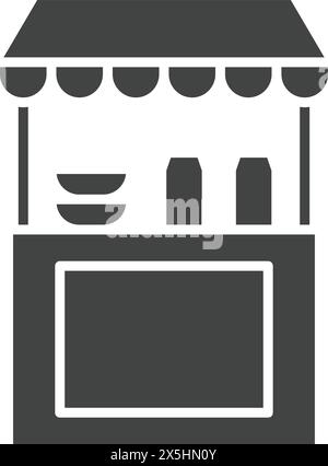 Stall icon vector image. Suitable for mobile application web application and print media. Stock Vector