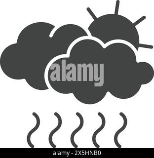 Smog icon vector image. Suitable for mobile application web application and print media. Stock Vector