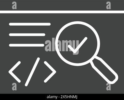 Testing icon vector image. Suitable for mobile application web application and print media. Stock Vector