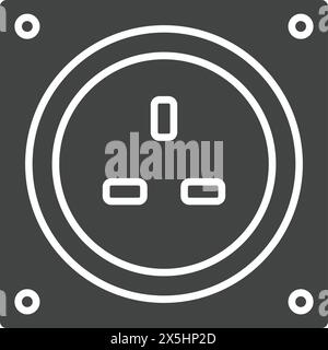 Vector illustration of wall plugin socket Stock Vector Image & Art - Alamy