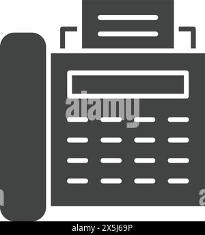 Fax icon vector image. Suitable for mobile application web application and print media. Stock Vector