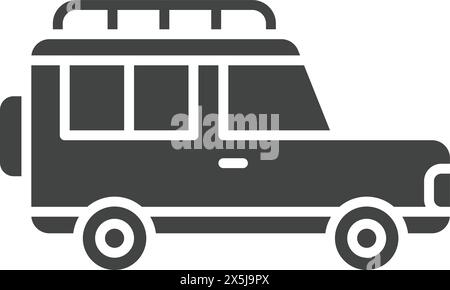 Jeep icon vector image. Stock Vector