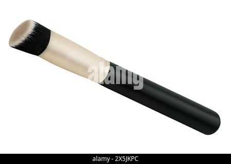 Hamburg, Germany -  May  7  2024: Cosmetic buffer brush isolated on white background Stock Photo