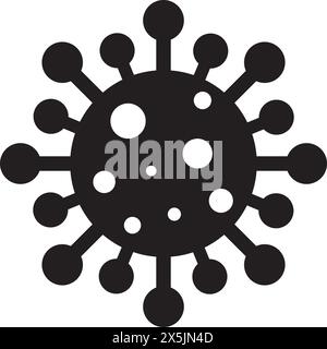 corona virus icon vector illustration logo design Stock Vector