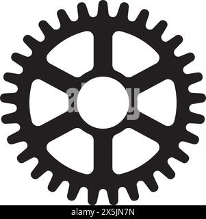 Gear icon vector illustration logo design Stock Vector