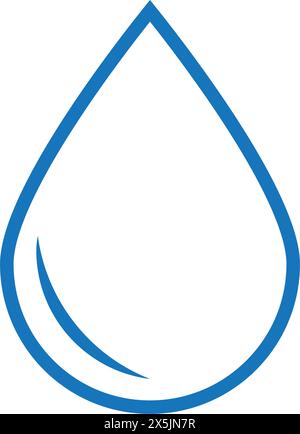 water drop logo vector illustration simple icon design. Stock Vector