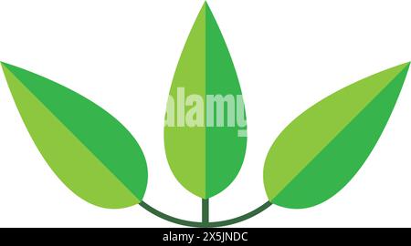 leaf logo vector illustration template design. Stock Vector