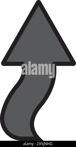 fork in the road icon. vector illustration symbol design Stock Vector