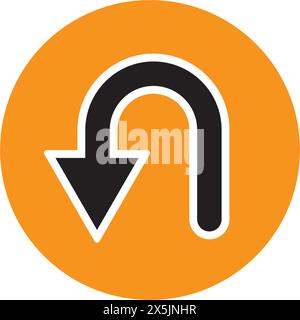 fork in the road icon. vector illustration symbol design Stock Vector