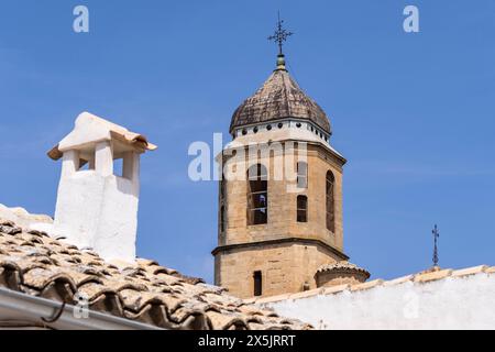 bell tower of Sacra Capilla del Salvador del Mundo, Úbeda, Jaén province, Andalusia, Spain Stock Photo