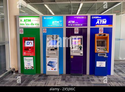 December 18, 2024, Bangkok, Thailand - Kasikornbank PCL (formerly Thai Farmers Bank PCL (TFB)) ATM in Bangkok Thailand. Stock Photo