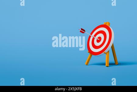 Arrow in the target Stock Photo