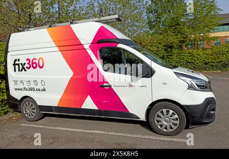 FIX360 vans at Your Housing Group - Youggle House, Birchwood, Warrington,Cheshire,England, WA3 7QH Stock Photo