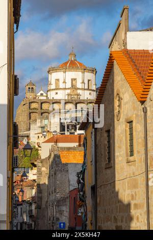 Portugal, Porto, Vila Nova de Gaia. The round church of the Monastery of Serra do Pilar. Stock Photo