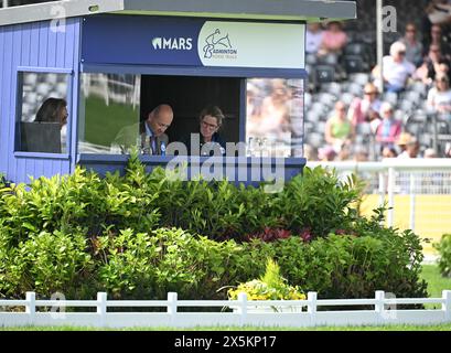 Badminton Estate, Gloucestershire, UK. 10th May, 2024. 2024 MARS Badminton Horse Trials Day 3; the Dressage judges consider their scores Credit: Action Plus Sports/Alamy Live News Stock Photo
