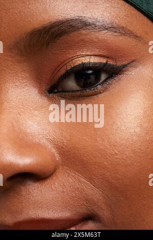 Close-up of womans face Stock Photo