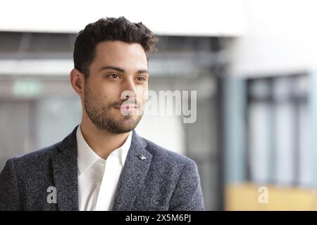 Young businessman in office Stock Photo