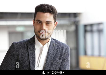 Portrait of young businessman in office Stock Photo