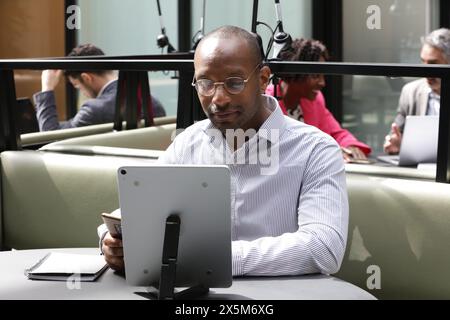 Businessman working in office Stock Photo